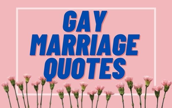 You are currently viewing Motivational Gay Marriage Quotes and Sayings