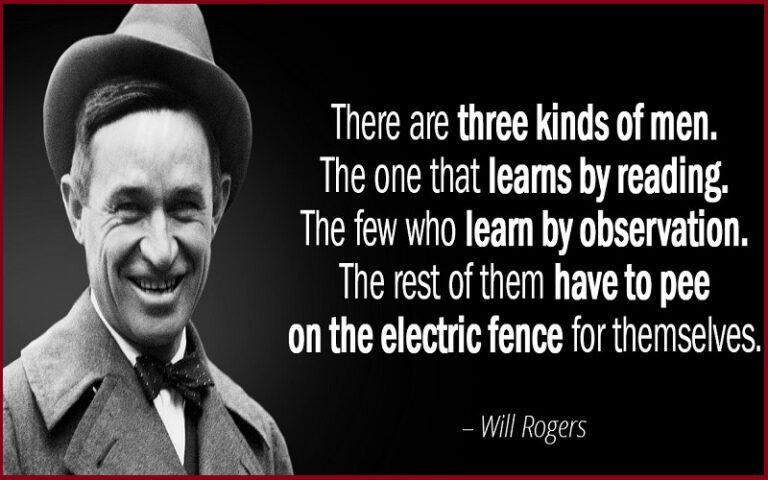 Motivational Will Rogers Quotes and Sayings - TIS Quotes