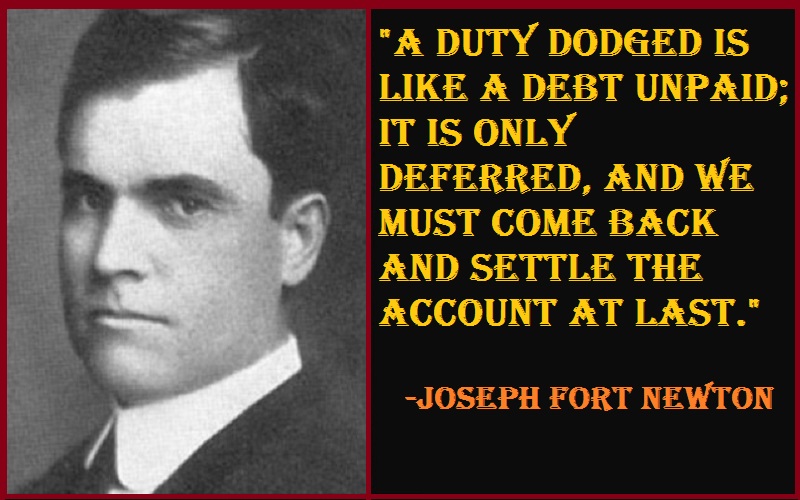 Joseph Fort Newton Accountability Quotes