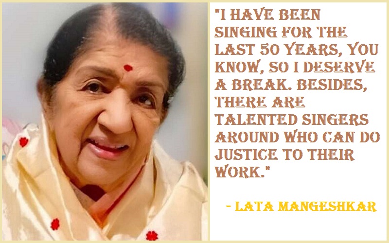 Inspirational Lata Mangeshkar Quotes