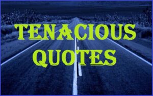 Read more about the article Motivational Tenacious Quotes And Sayings