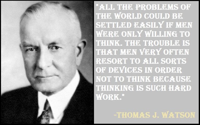 Motivational Thomas J. Watson Quotes and Sayings - TIS Quotes