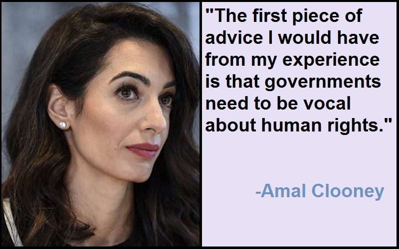 Inspirational Amal Clooney Quotes