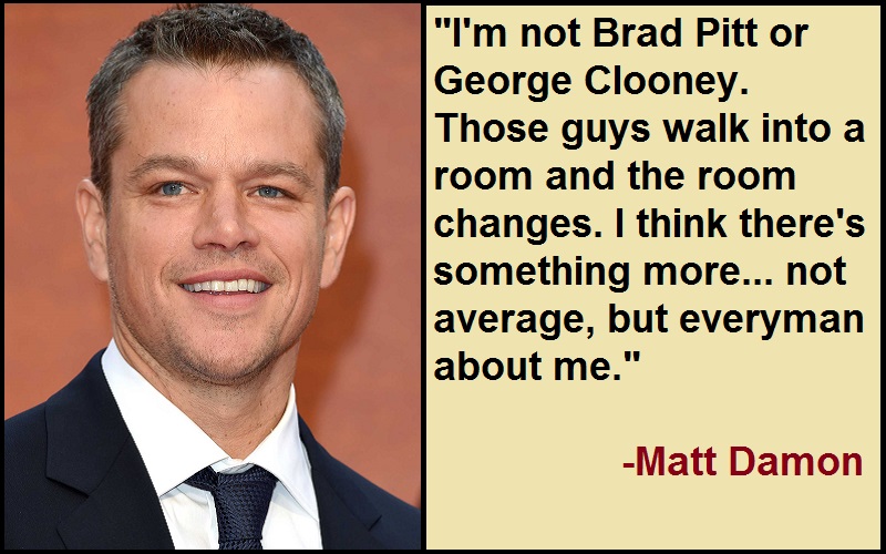 Motivational Matt Damon Quotes