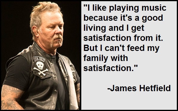 Inspirational James Hetfield Quotes