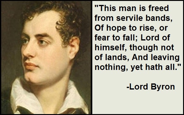 Inspirational Lord Byron Quotes