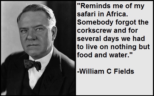 Inspirational William C Fields Quotes