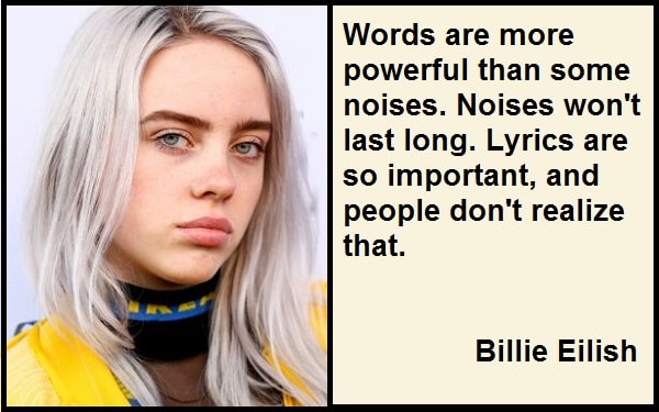 Inspirational Billie Eilish Quotes