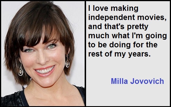 Inspirational Milla Jovovich Quotes