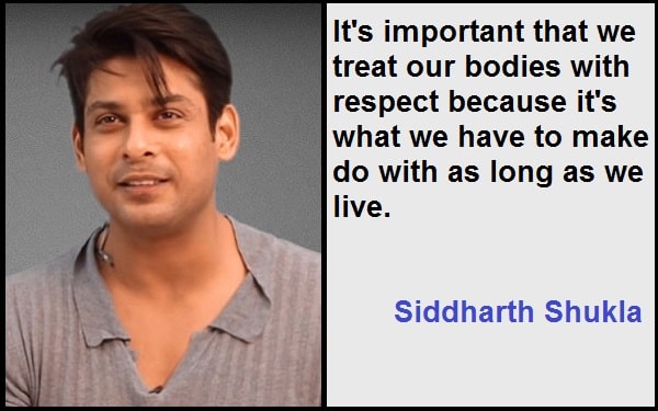 Inspirational Siddharth Shukla Quotes
