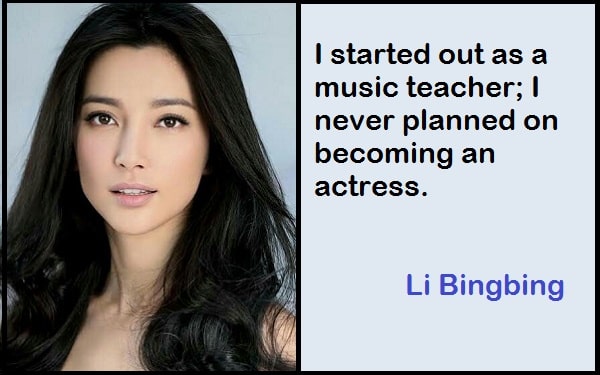 Inspirational Li Bingbing Quotes