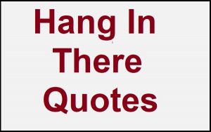 Read more about the article Famous Motivational Hang In There Quotes And Sayings