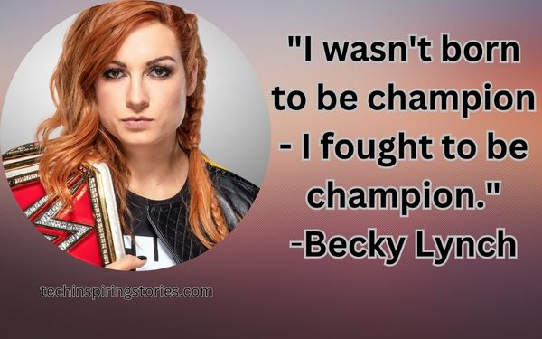 "I wasn't born to be champion - I fought to be champion."
